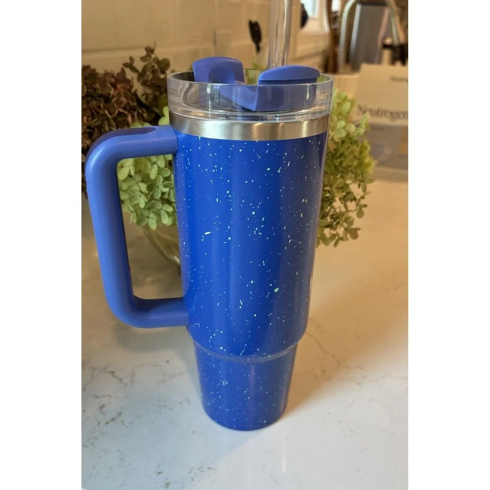 NWOT Stanley Quencher FlowState Stainless Steel Tumbler 30oz Deep Iris Speckle